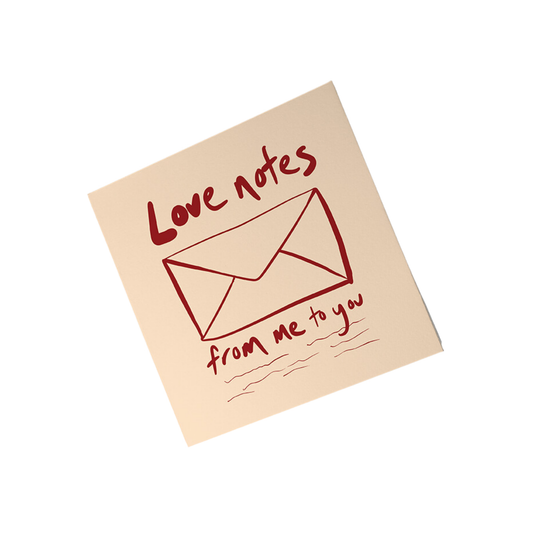 Love Notes From Me To You Greeting Card - Salty Melon Prints