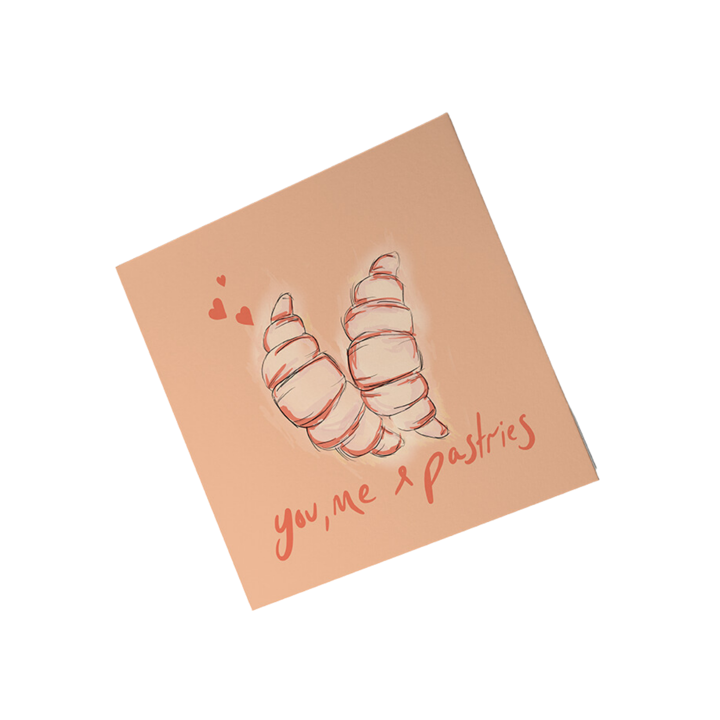 You, Me & Pastries Greeting Card - Salty Melon Prints