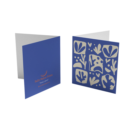 Mini Coral Patch Greeting Card - Salty Melon Prints