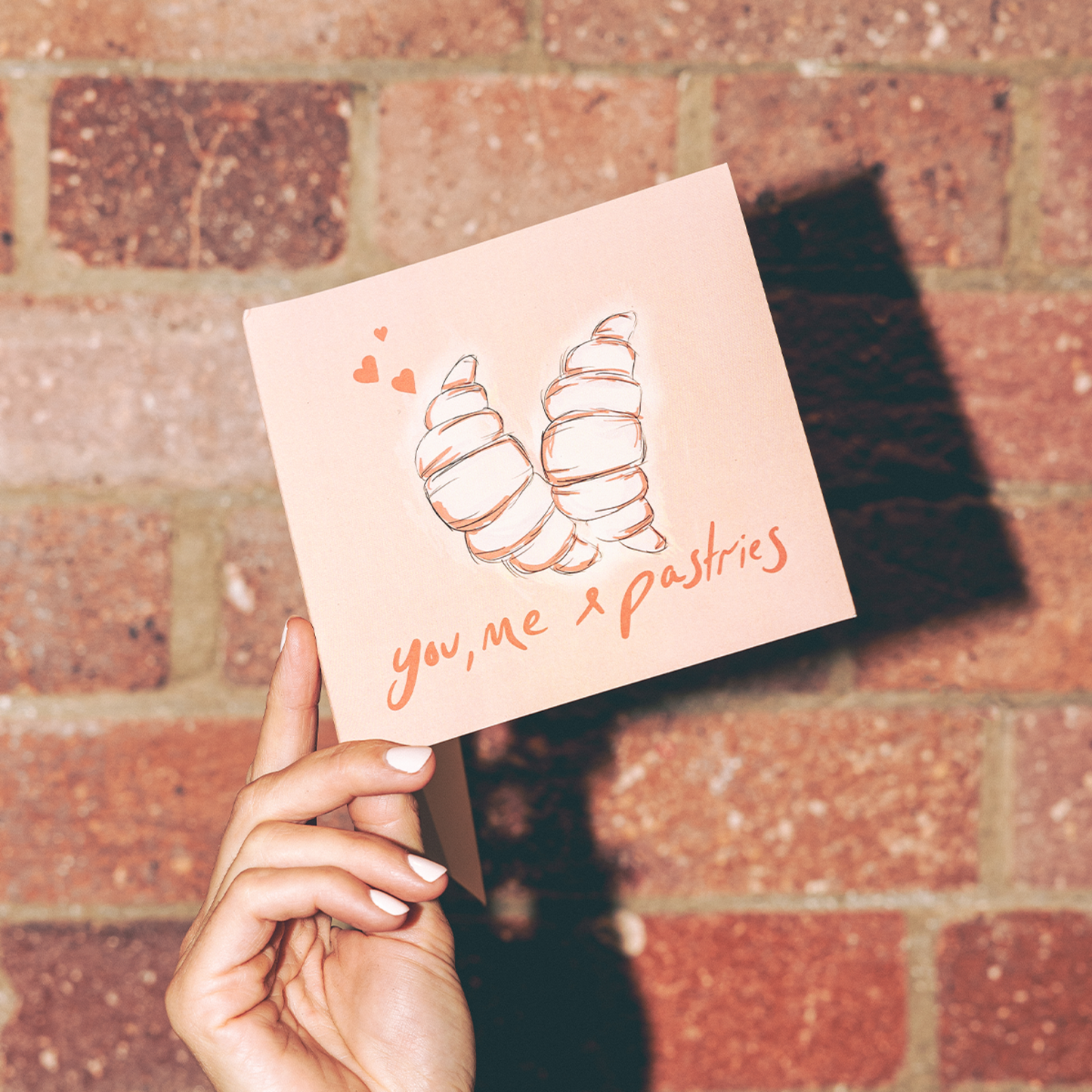 You, Me & Pastries Greeting Card - Salty Melon Prints