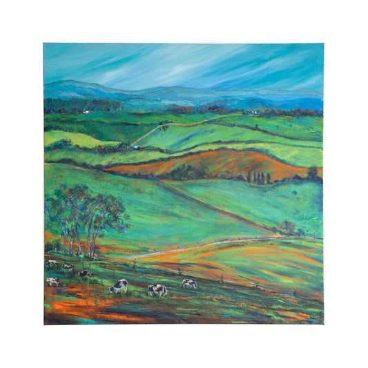 'Winter Pastures 2, Gippsland' Original | Gippsland Collection - Julia Goodwin