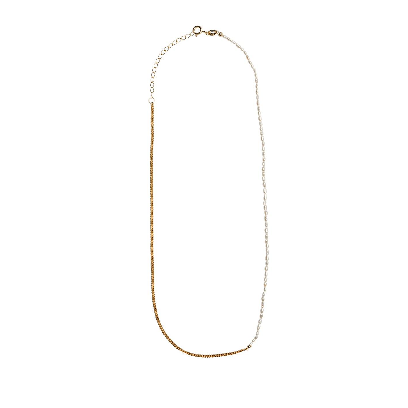 Glimmer Freshwater Gold Pearl Necklace - YiSu Design