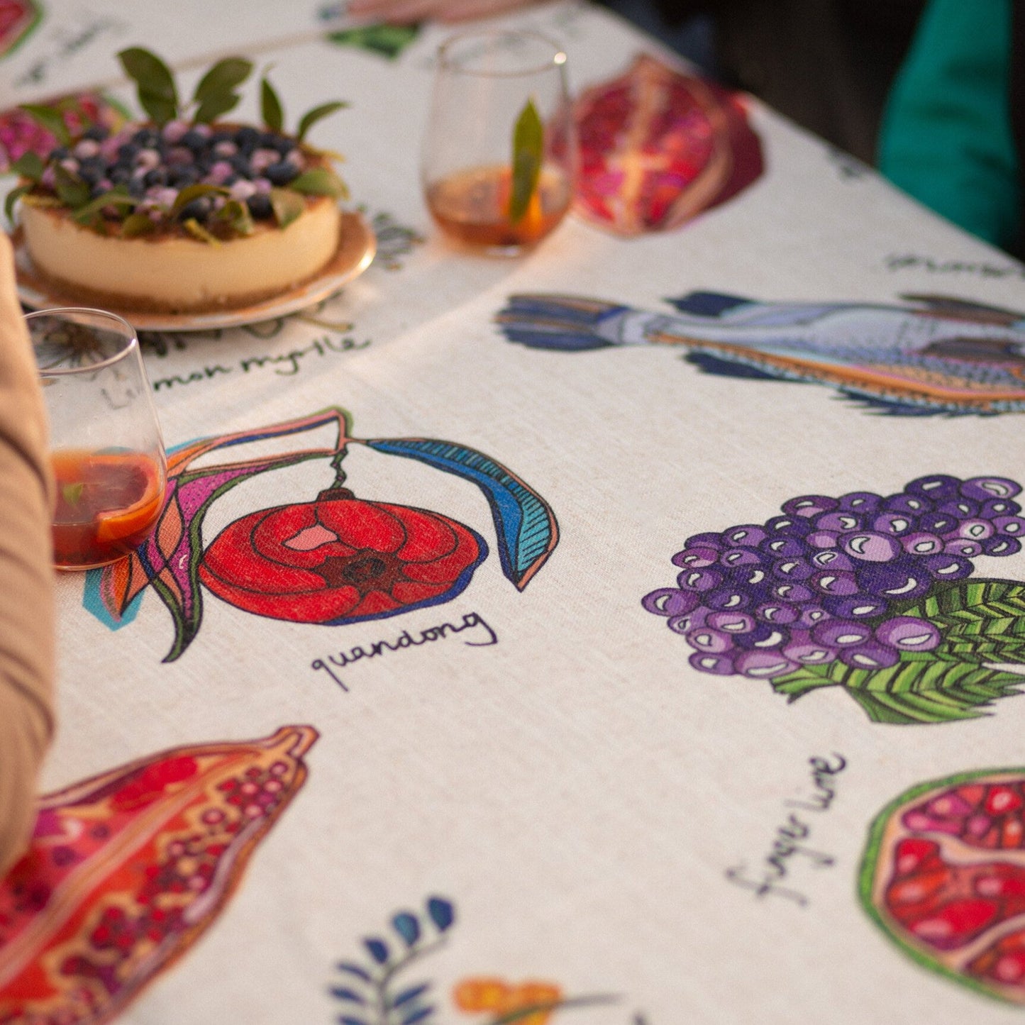 Home Grown Tablecloth - Dancing Grass