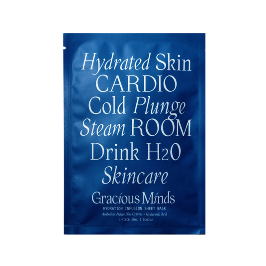 Hydration Infusion Australian Native Blue Cypress + H.A Face Mask - Gracious Minds