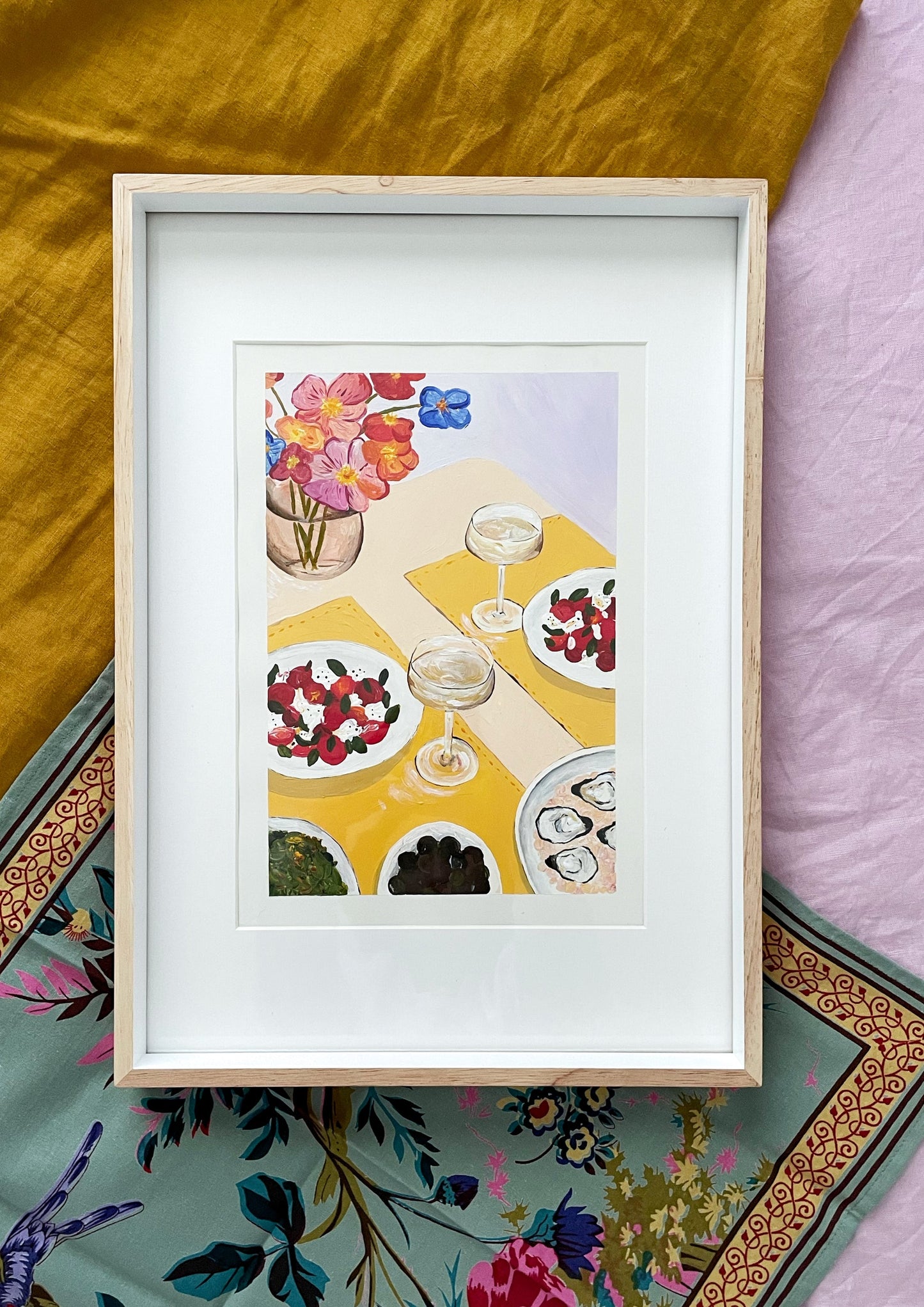 'Liquid Gold With Sides' Print - Emily Snowdon