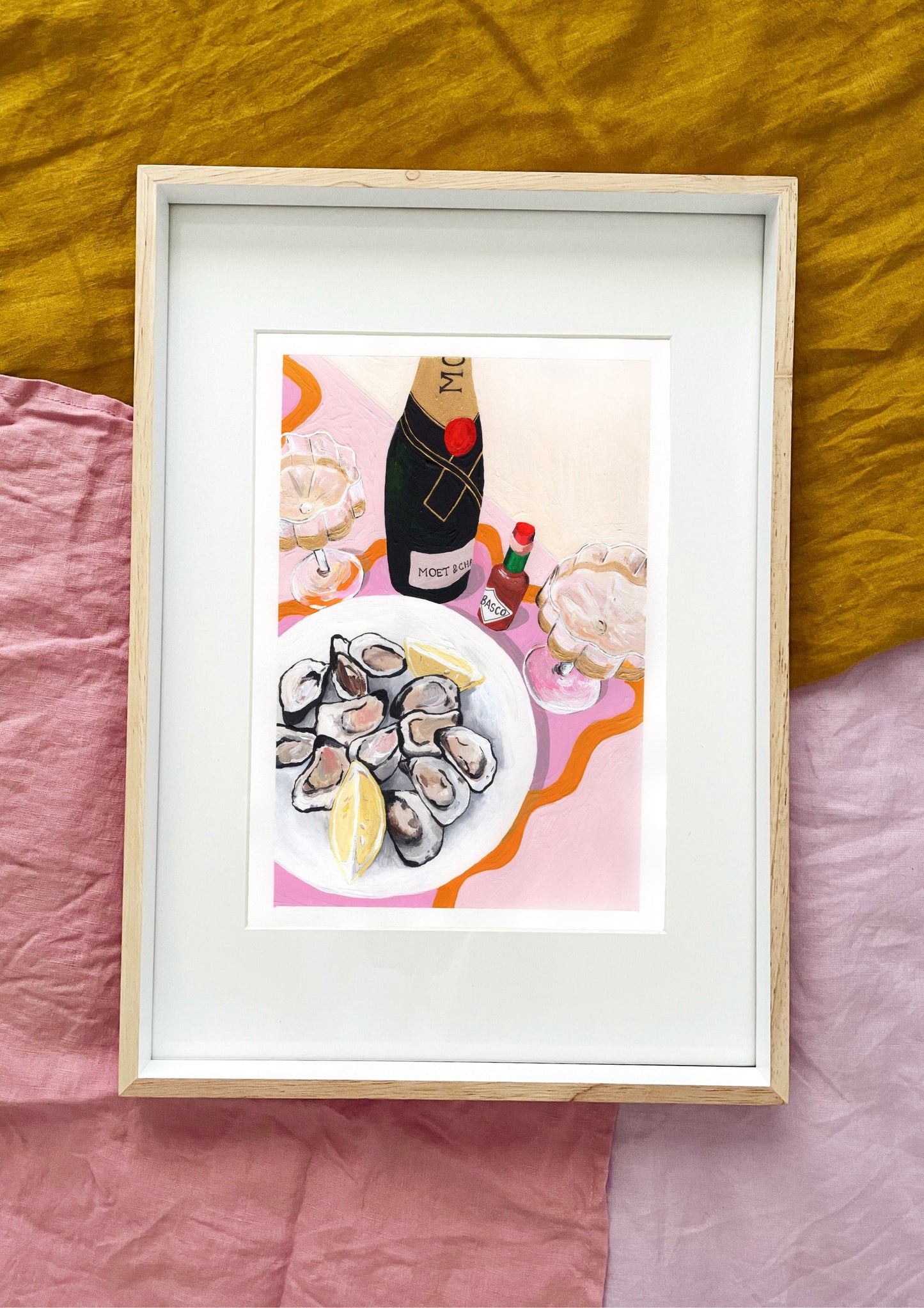 'Oysters and Spice' Print - Emily Snowdon