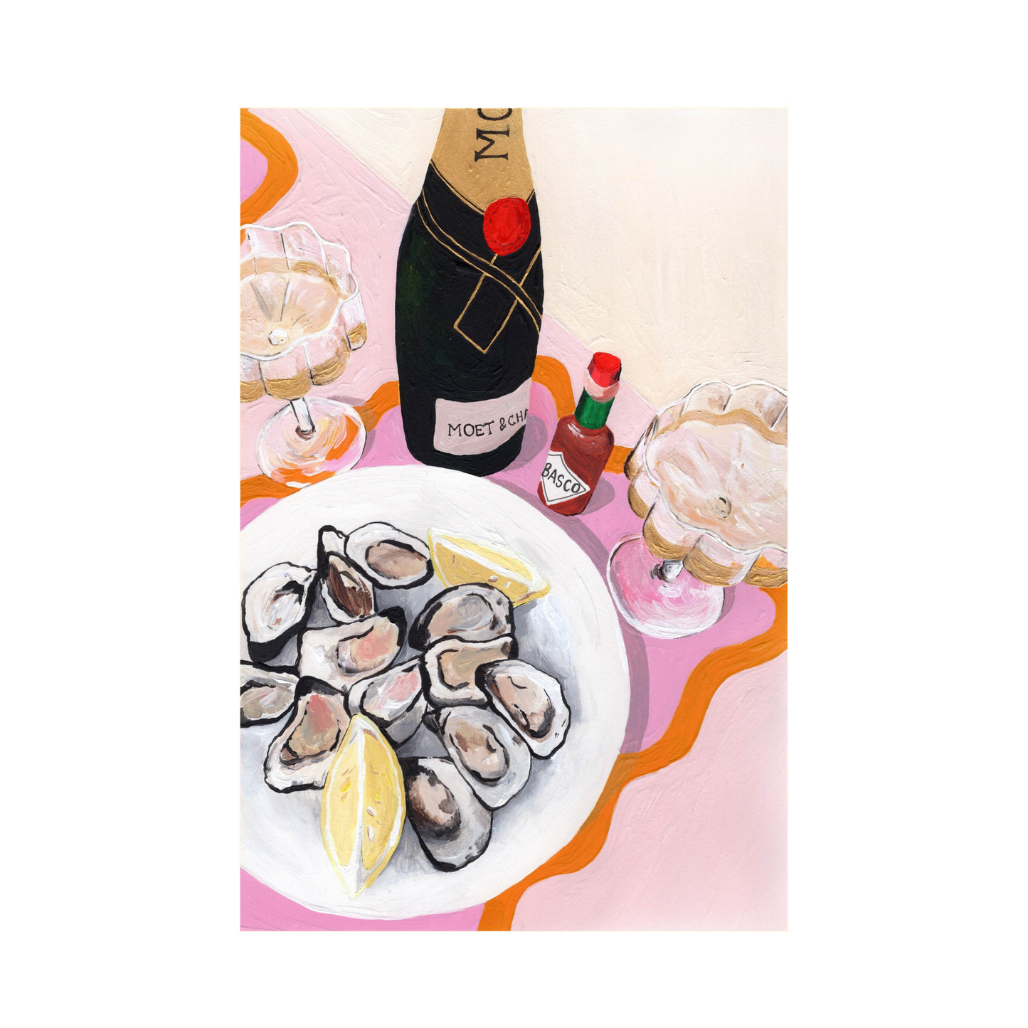 'Oysters and Spice' Print - Emily Snowdon