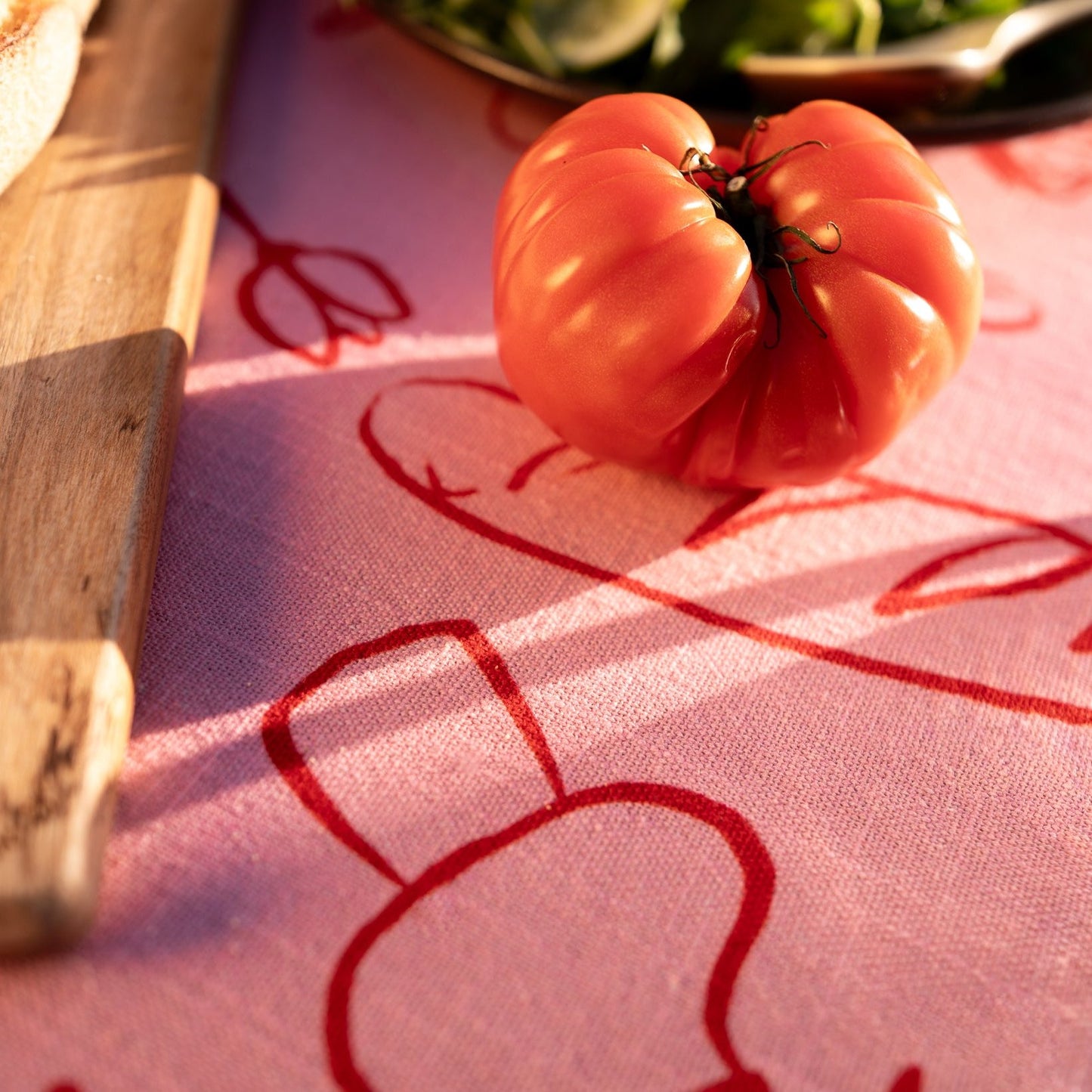 Pink Feast Tablecloth - Dancing Grass