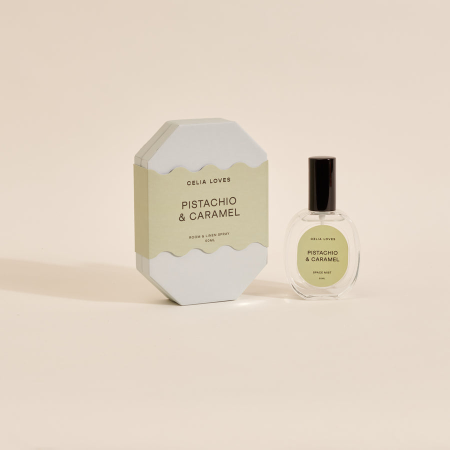 Pistachio & Caramel Room Spray 50ml - Celia Loves