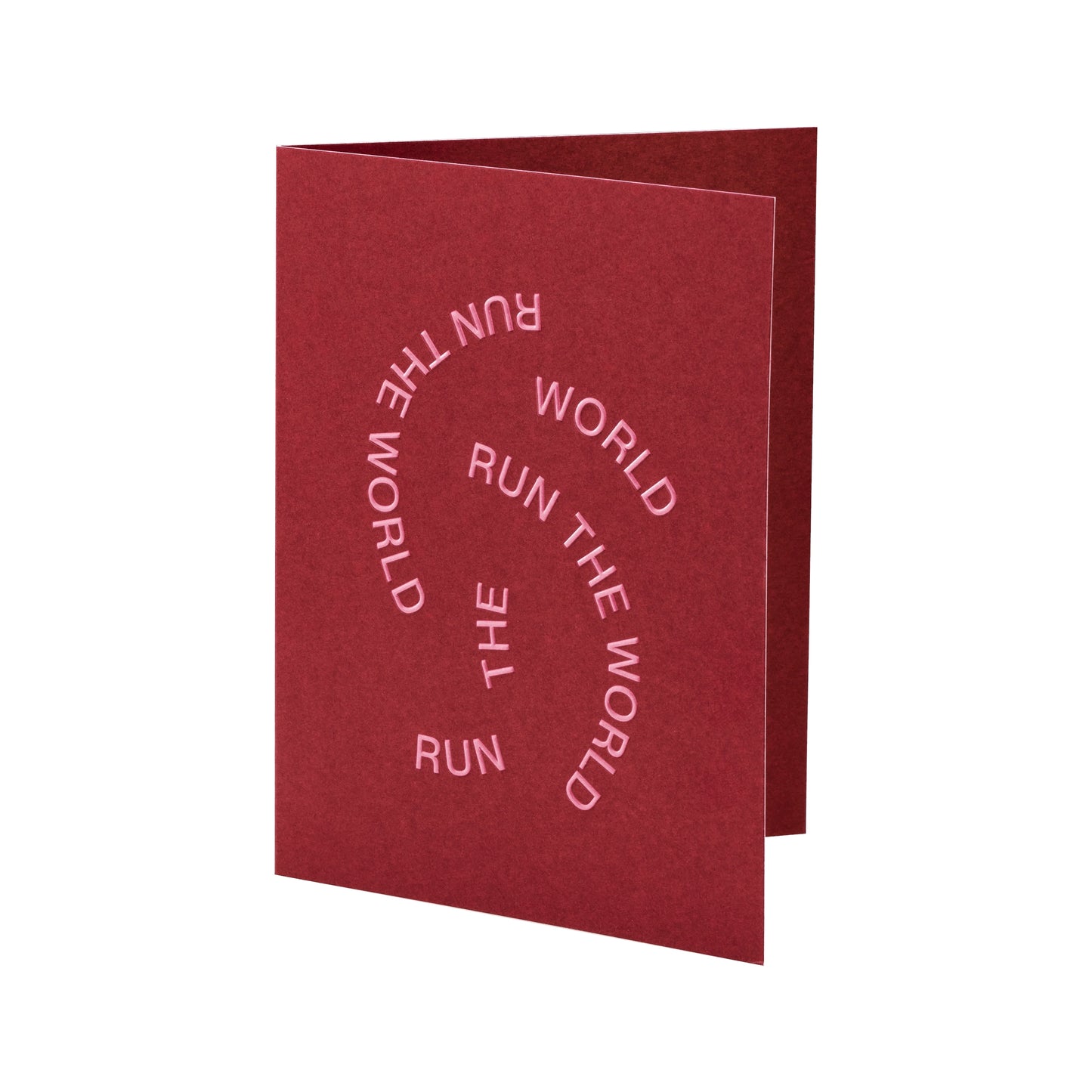 Run The World Greeting Card - Short Talk