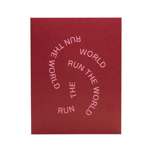 Run The World Greeting Card - Short Talk