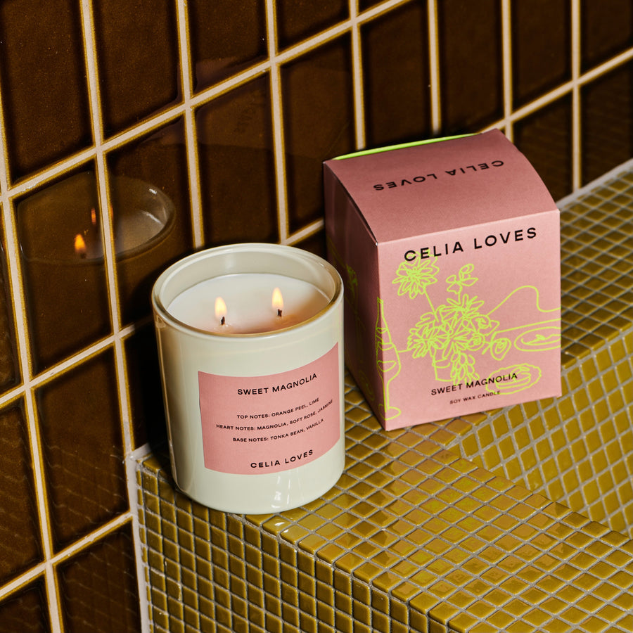 Sweet Magnolia Candle 395gms - Celia Loves