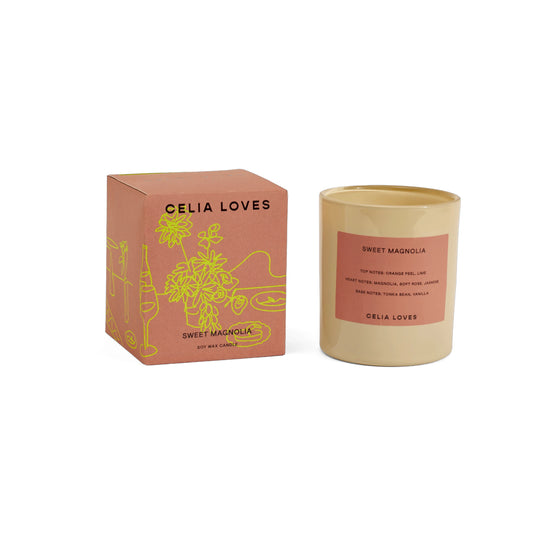 Sweet Magnolia Candle 395gms - Celia Loves