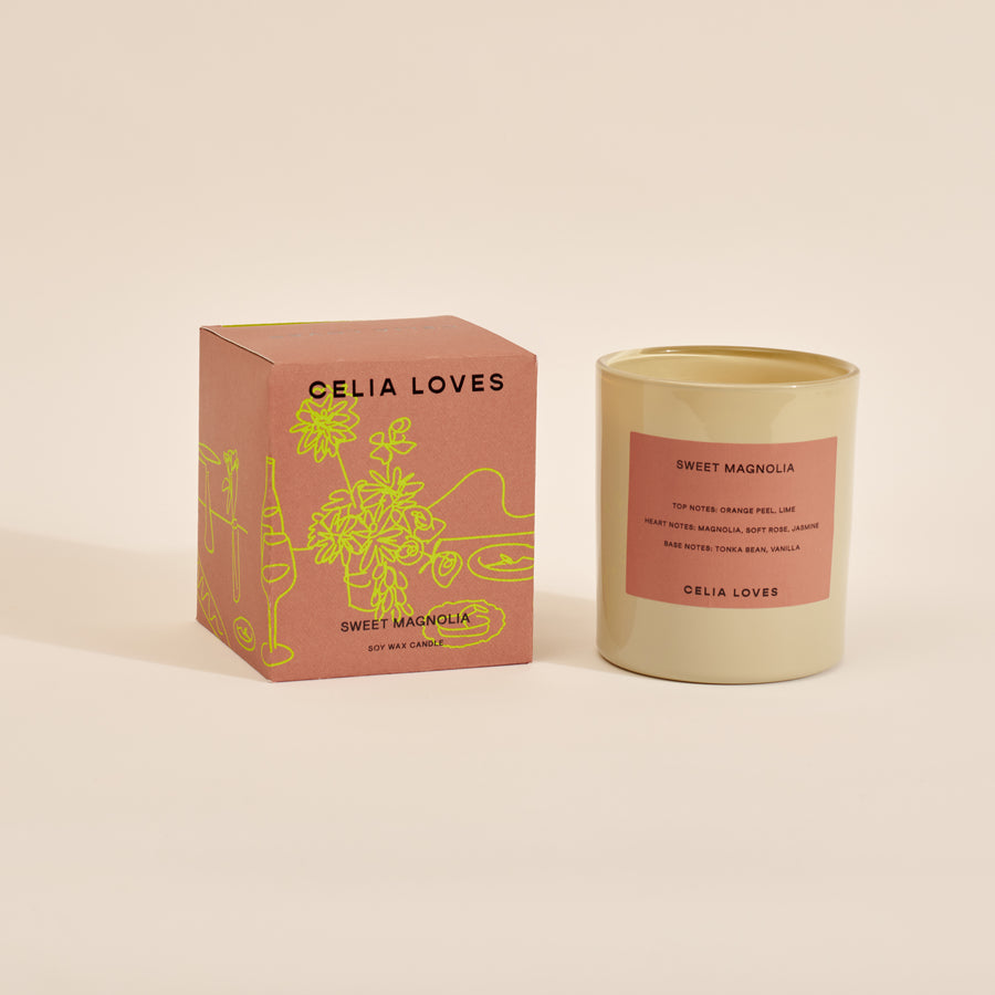 Sweet Magnolia Candle 395gms - Celia Loves