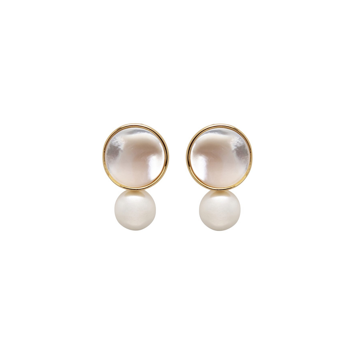 Swivel Freshwater Pearl Drop Earrings - YiSu Design