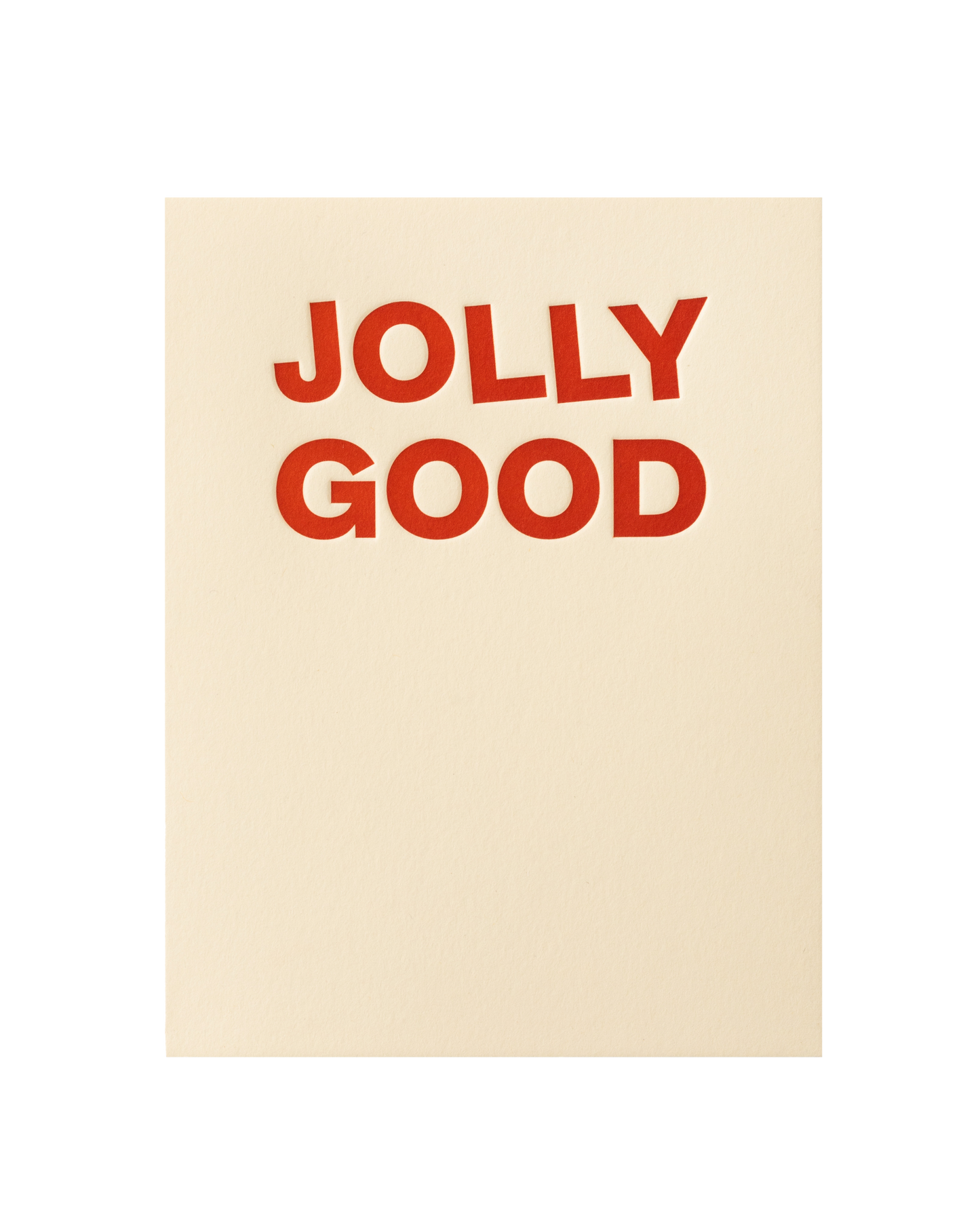 Jolly Good Greeting Card - Short Talk